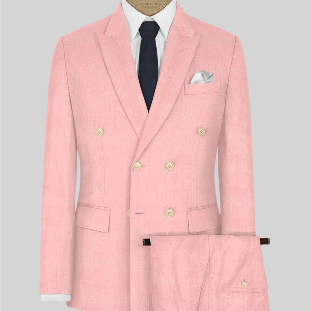 Pink Lightweight Wool Suit